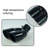 Universal Car Inlet Double-Barrel Rear Exhaust Tip Tail Pipe Muffler Outlet Stainless Steel Trim Muffler Pipe Tail