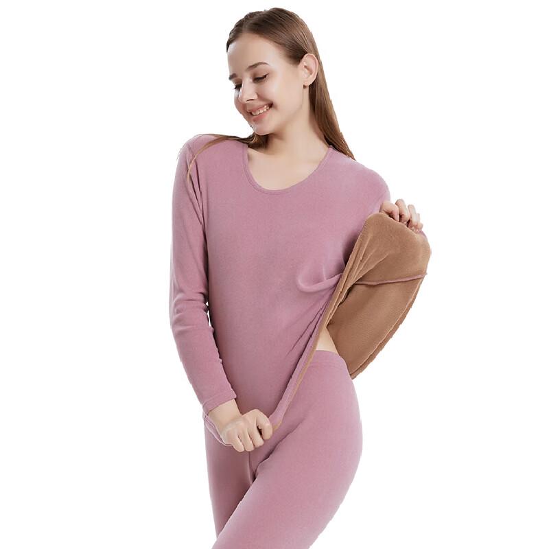 Hengyuanxiang Women's Fleece Thermal Underwear Set TC-5006