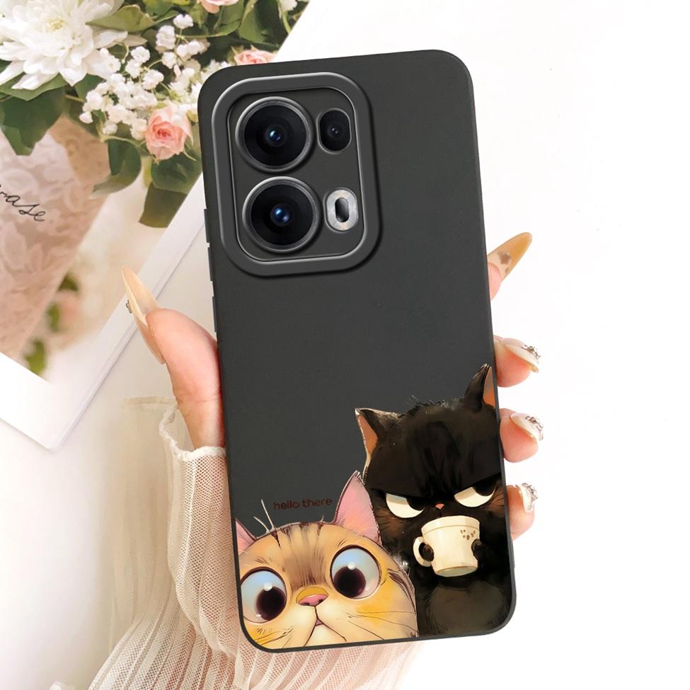 For Oppo Reno 13 Pro Case Silicone Luxury Fashion Cool Kawaii Cute Painted Cover For Oppo Reno13 Pro CPH2697 PKK110 Casing
