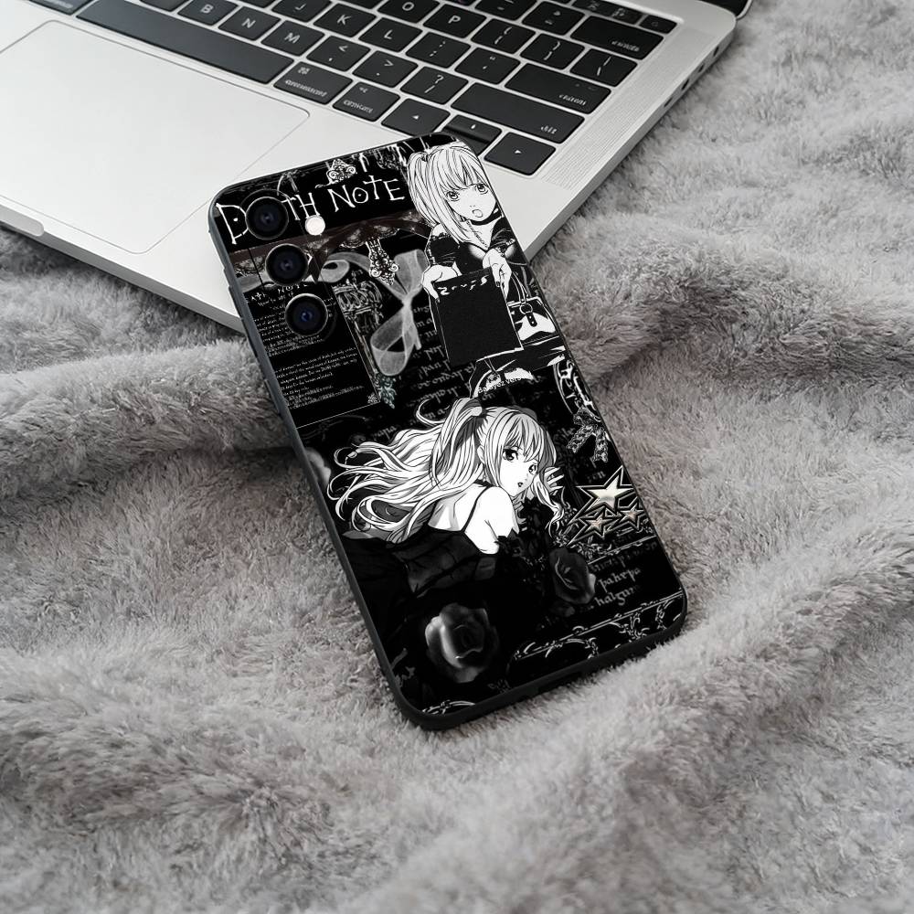 M-Misa- Death Note Phone Case For Samsung Galaxy A73,A71 A72,A70,A53,A52,A51,Soft Silicone Black Cover