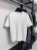 Men's Casual Loose Fit Round Neck Short Sleeve Knit T-shirt - Spring/Summer Solid Color Pullover