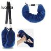 Neck Pillow, Space-saving Refillable Travel Pillow, Adjustable Comfortable Neck Support Pillow for Outdoor