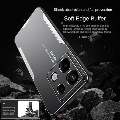 Hülle für Redmi A3 Note 13 12 Pro Plus Note 13C 12C 5G 4G Xiaomi 14 Ultra 14 pro Luxus Metall Linsenschutz Stoßfeste Hülle