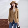 Women's Khaki Blazer, Small Size, 2026 New Spring/Autumn, High-End Fashion Suit