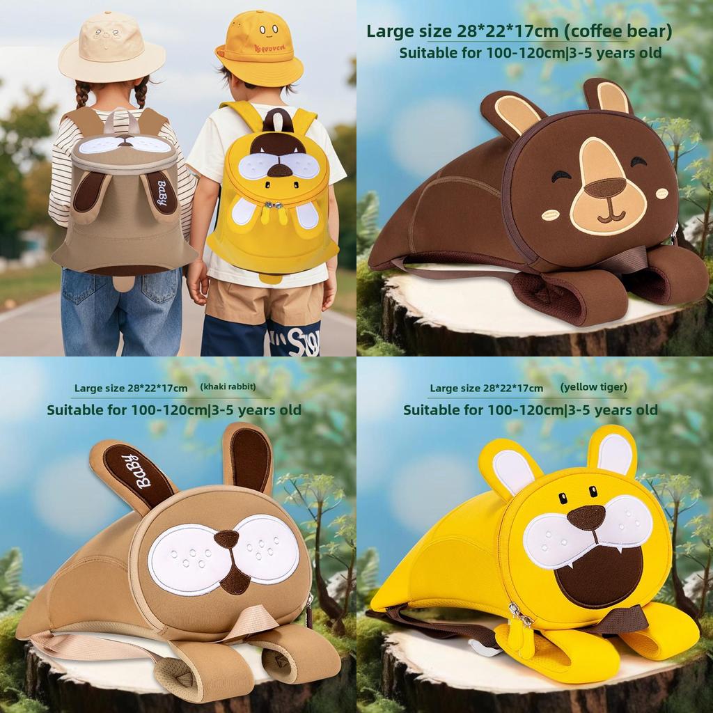Sesame Baby Cartoon Child Backpack With Antiloss Leash For Kindergarten And Preschool Kids