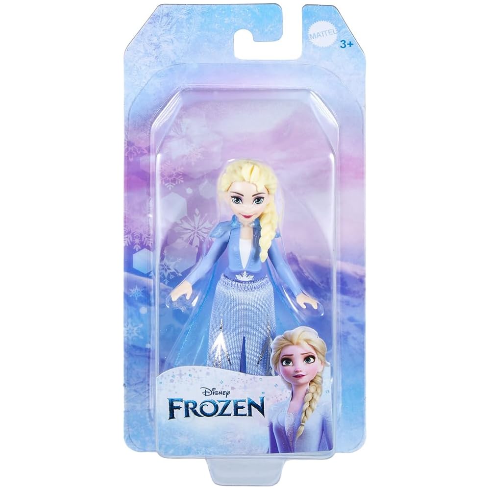Mattel Disney Frozen Elsa Mini Doll Dress-Up Toy 3 Years and Up