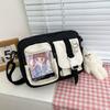 Bag 2 New Women's Bag Fashion Sweet Contrast Color One Shoulder Crossbody Bag Small Square Bag