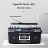 Grid 919 Tragbares 4-Band-Radio mit Bluetooth, USB, SD und Kassettenrekorder