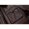 Chinese Size Vintage Red Brown Genuine Leather Jacket Men Soft Real Cowhide Black Winter Coat Biker Jackets Jaqueta Masculina De Couro