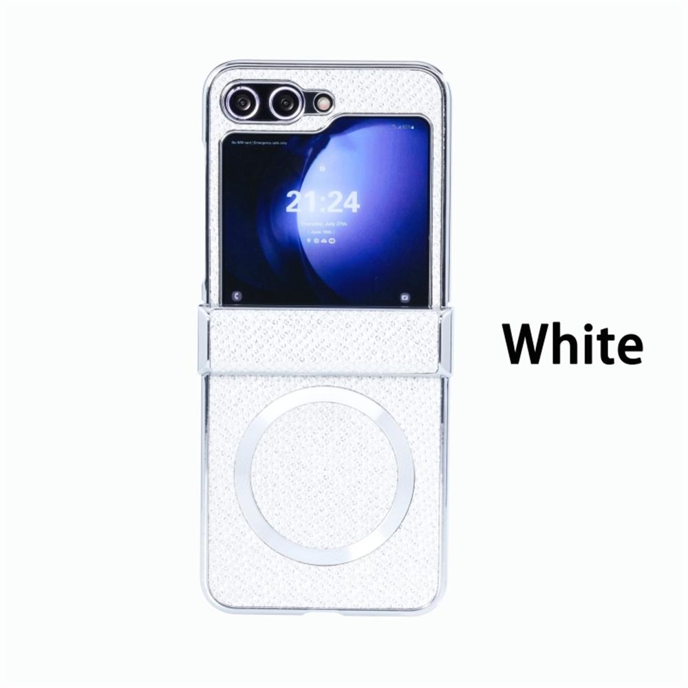 

Luxury Glitter Magnetic For Magsafe Case For Samsung Galaxy Z Flip 7 FE 6 5 zflip 3 4 Wireless Charging Hinge Protective Cover For Galaxy ZFlip 6