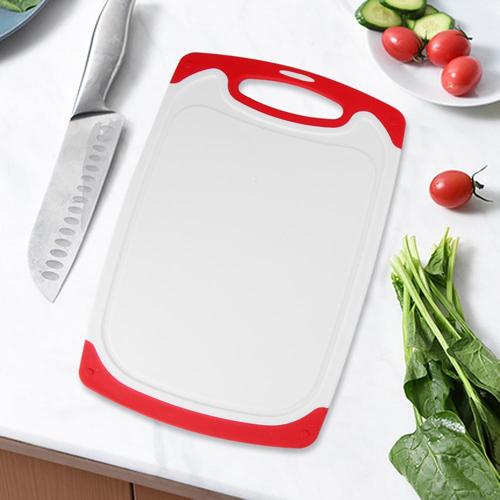 

3pcs Durable Non slip Fruit Vegetable Cutting Chopping Board for Home Kitchen Use(Red ) красный