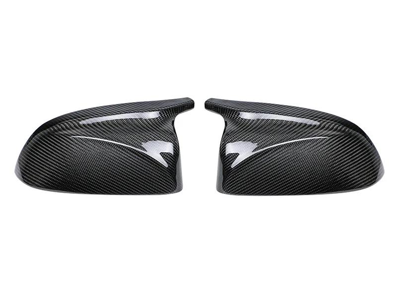 Carbon Fiber Car Rearview Mirror Caps for BMW X3 X4 X5 G01 G08 G02 G05 2019 2020 Non X3M X4M Side Mirror Covers Caps Gloss Black