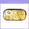 Estojo de Lápis Desenho Gudetama Ovo Preguiçoso Com Grande Capacidade Para Crianças Estudantes Material Escolar