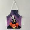 Halloween Fake Blood Apron with Handprints Oil Resistant Costume Party Stage Prop Apron