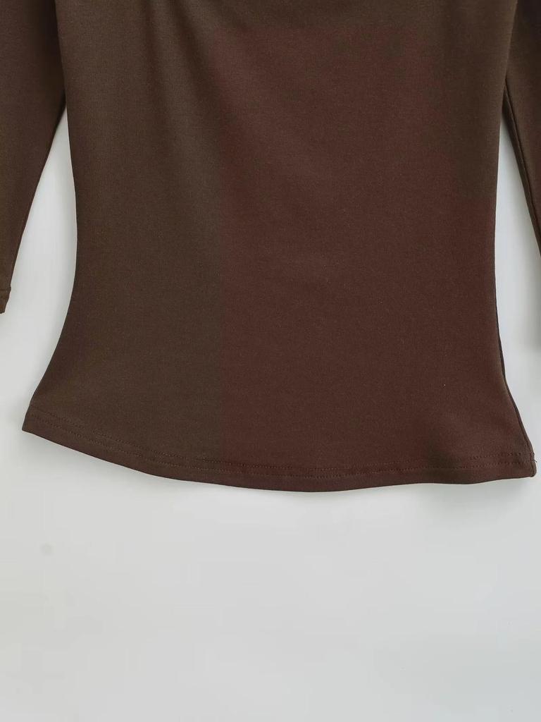 Spicy Girl U-neck Mid-Sleeve Slim-Fit Stretchy Top - Pure Desire Style (2026)