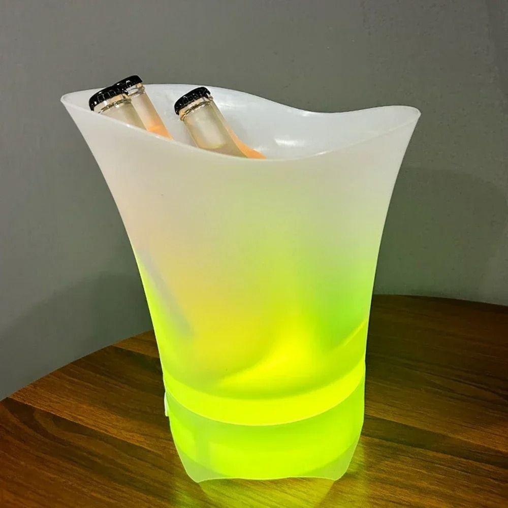 with Bluetooth speaker LED Ice Bucket Colorful Radiant Light Up Ice Cube  KTV