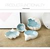 Starfish Seashell Ceramic Jewelry and Storage Tray with Marine Ornament Design