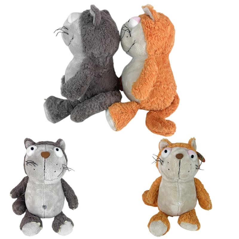 Plush Cat Adorable Toy Pillow Fluffy Hippo Stuffed Animal Gifts Decoration Home