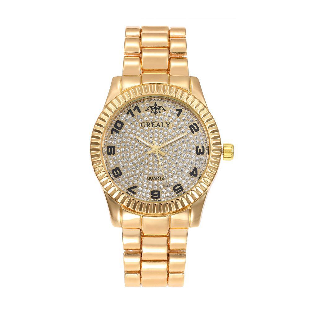 Orologio Digitale da Donna alla Moda con Strass - Orologio al Quarzo Unisex Casual