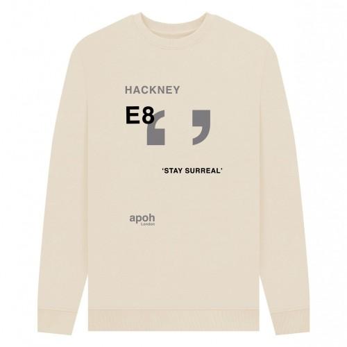 Apoh Unisex Adult Surreal Hackney Slogan Sweatshirt