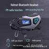 Auricolare Bluetooth per Casco Transfrontaliero: Interfono, Radio FM, Microfono Morbido/Rigido, Impermeabile, Lunga Durata della Batteria