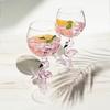 Flamingo Shaped Glass Cocktail Glasses - Set of 2