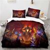 World of Warcraft Games Bedding Set Horde Banner Flag Printed Duvet Cover Set Pillowcase Twin Full Queen King Size Drop Shipping