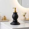 Bathroom Accessory Modern Minimalist Decorative Matte Black Soap Dispenser Easy to Refill Roman Column Soap Dispenser