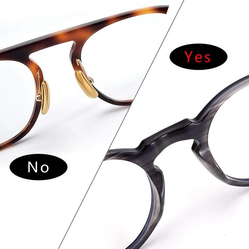 5Pairs Eyeglasses Anti Slip Nose Pads Soft Silicone Adhesive Glasses Nose Pads For Plastic Frame Glasses Sunglasses(Black/White)