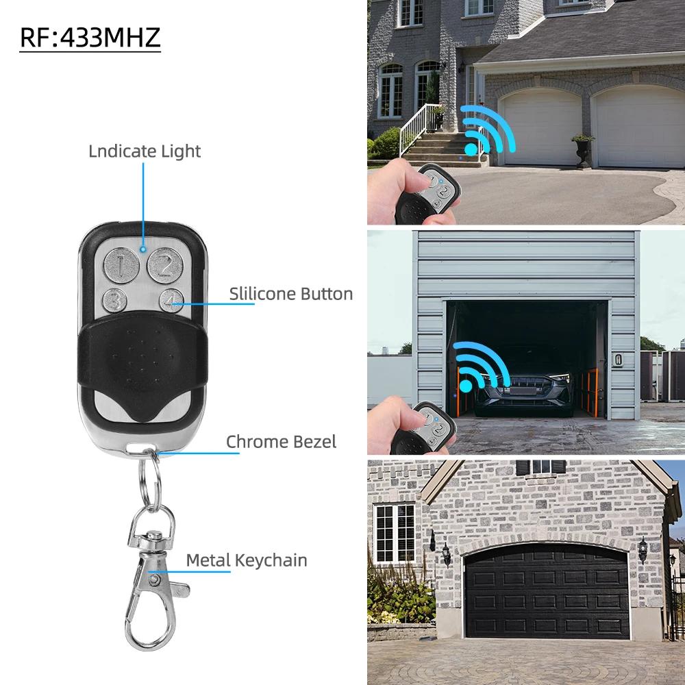 5/10Pcs 433MHz Wireless Remote Control Transmitter Universal Remote Control Wireless Copy Code 4 Channels for Gate/Garage/Door