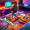 Custom Name Personalized Five Nights At Freddy's Print Carpet, Versatile Home Decor Rug, for Playroom, Apartment, Balcony, Entryway, Hallway Gift