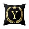Cover Black And Gold Letter Case Sofa Cushion Cover Home Decor