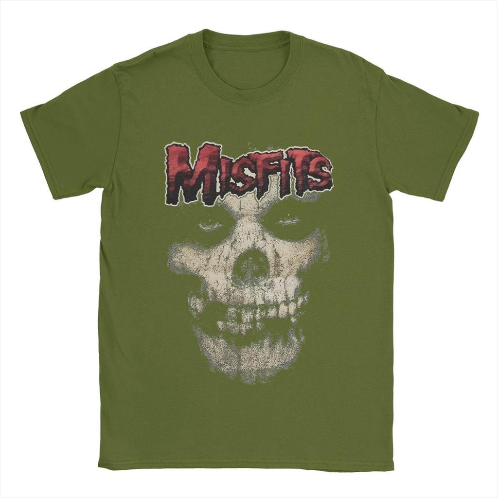 Misfits T-Shirts for Men Humor 100% Cotton Tee Shirt Round Neck Short Sleeve T Shirts Gift Clothes
