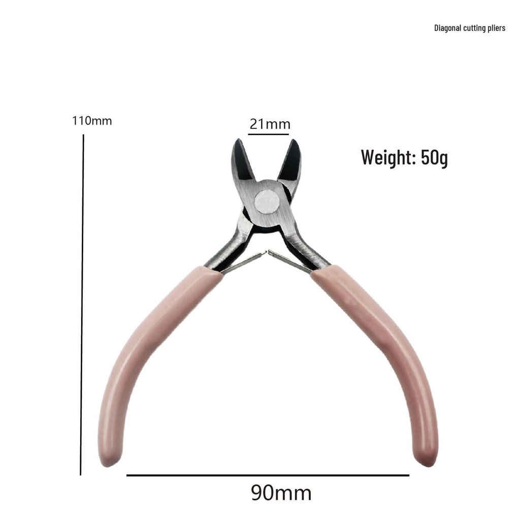 DIY Handgefertigt 5-Zoll Mini Multifunktionszange: Spitzzange, Rundzange, Seitenschneider für Schmuck.