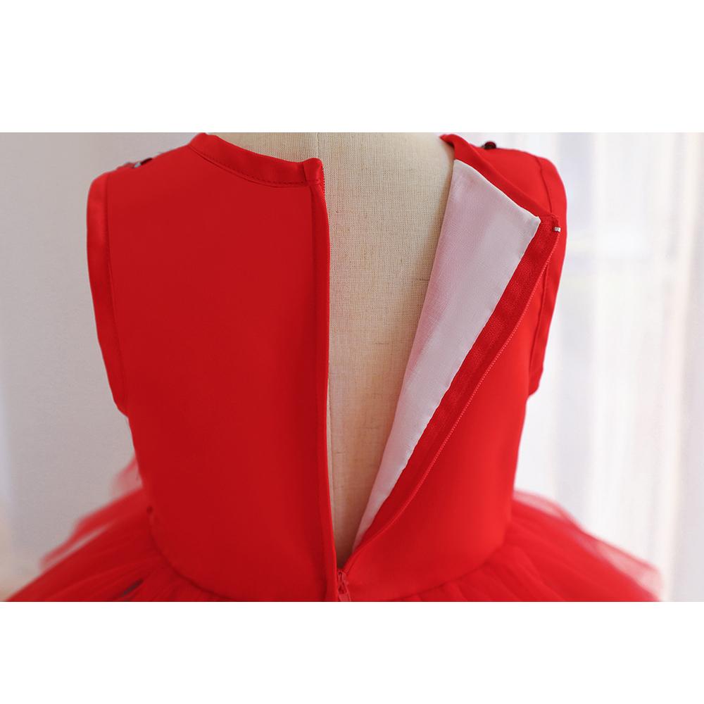 Little Girl's Gown Dresses Colorful Girls Puffy  Melaleuca Contrast Color Sparkling Kids Birthday Dress Elegant Soft Party Dress Ball Gown for Girls