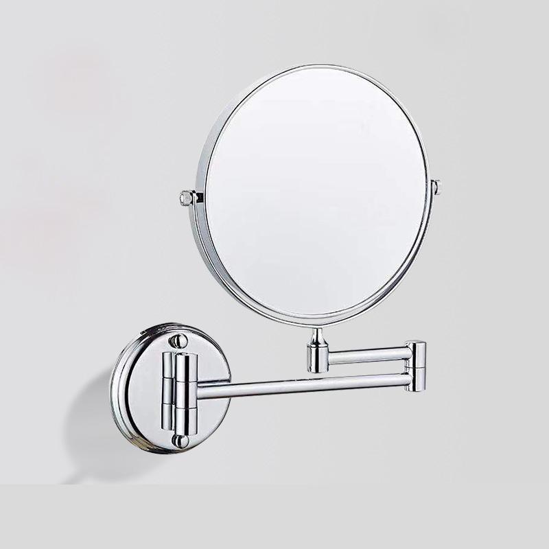 

Матовое золото Круглое Зеркало для ванной Настенное Светодиодное зеркало для макияжа 1X3X Увеличивающее Двустороннее Вращающееся Зеркало для бритья в ванной