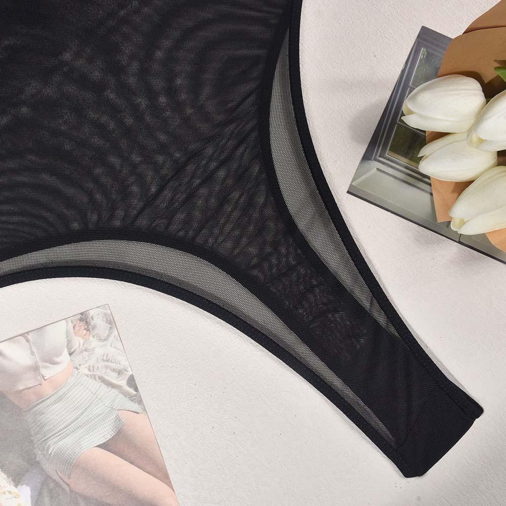 Spicy Girl Style Mesh Bodysuit Transparent Women Lingerie Fashion Mesh Sheer Jumpsuit  Gifts