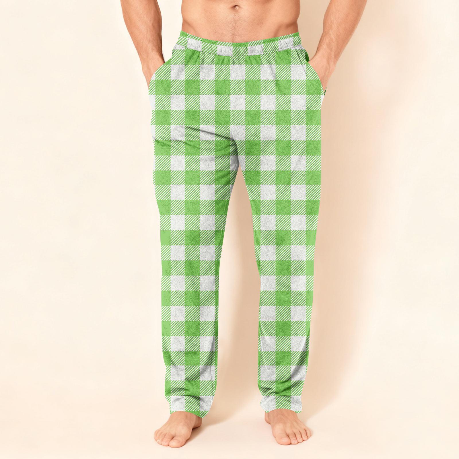 

Мужские фланелевые брюки в клетку, удобные, повседневные, прямого кроя M