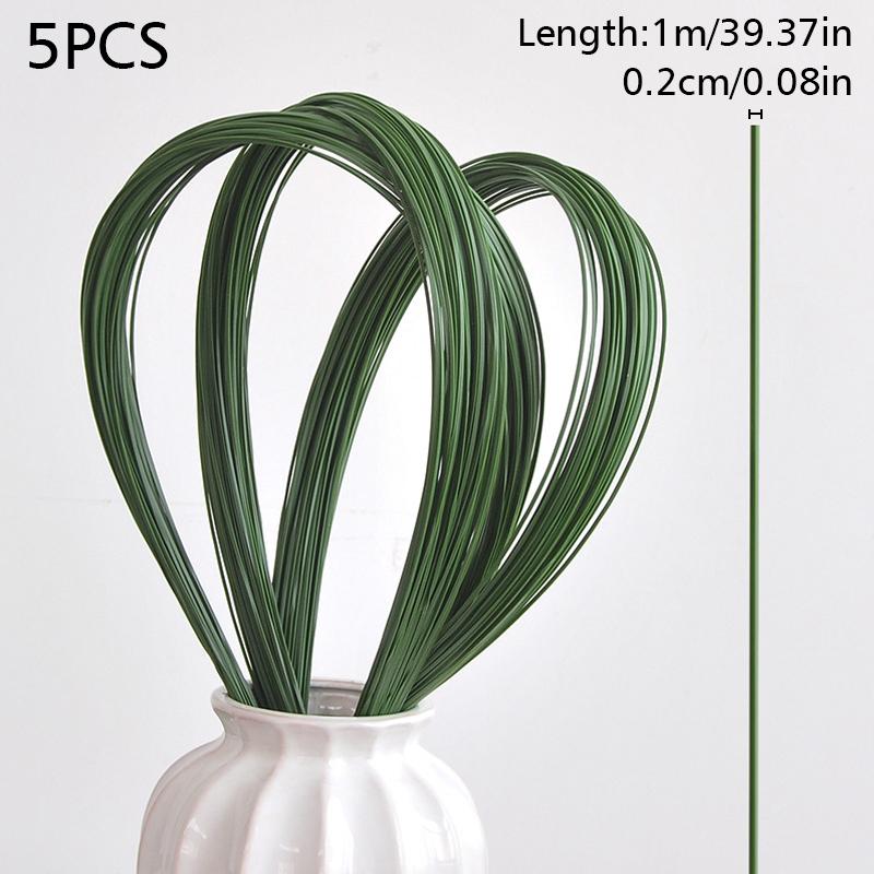 

5 шт. Имитация проволочного листа материал Свадебное украшение Растение Украшение Прочное Искусственное растение Пейзаж Цветочное искусство Несколько размеров 0.2cm