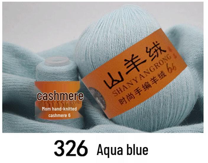 Reines Kaschmir & Wolle 6+6 Garn zum Hand- oder Maschinenstricken - Mittel-Dicke Nerzmischung