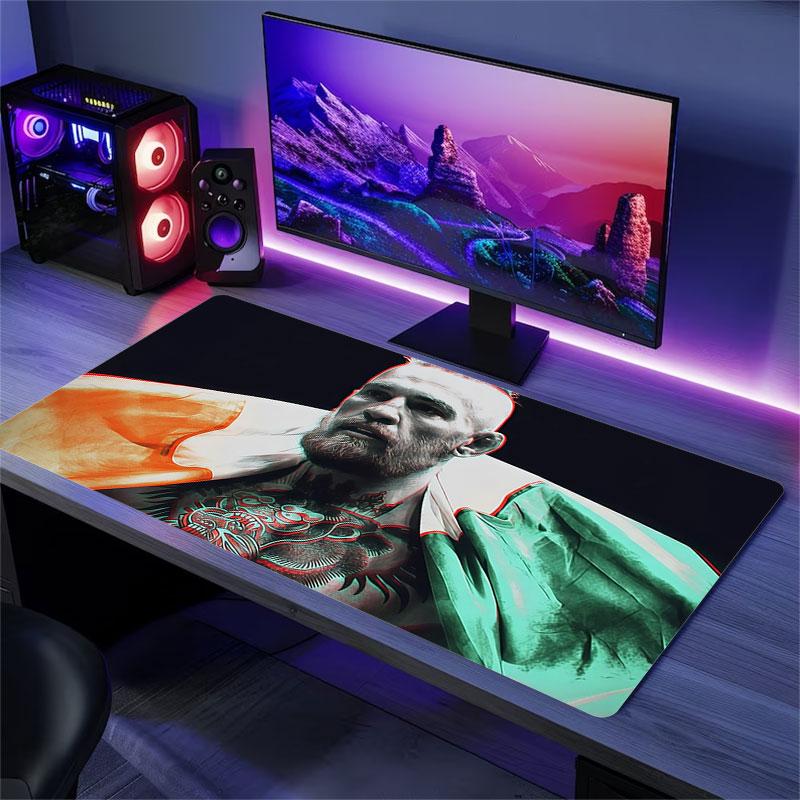 Conor Mouse Pad, Large Gaming Desk Mat, Non-slip XXL Mousepad for Laptop & Tablet, Mini PC Playmat with Stitched Edges