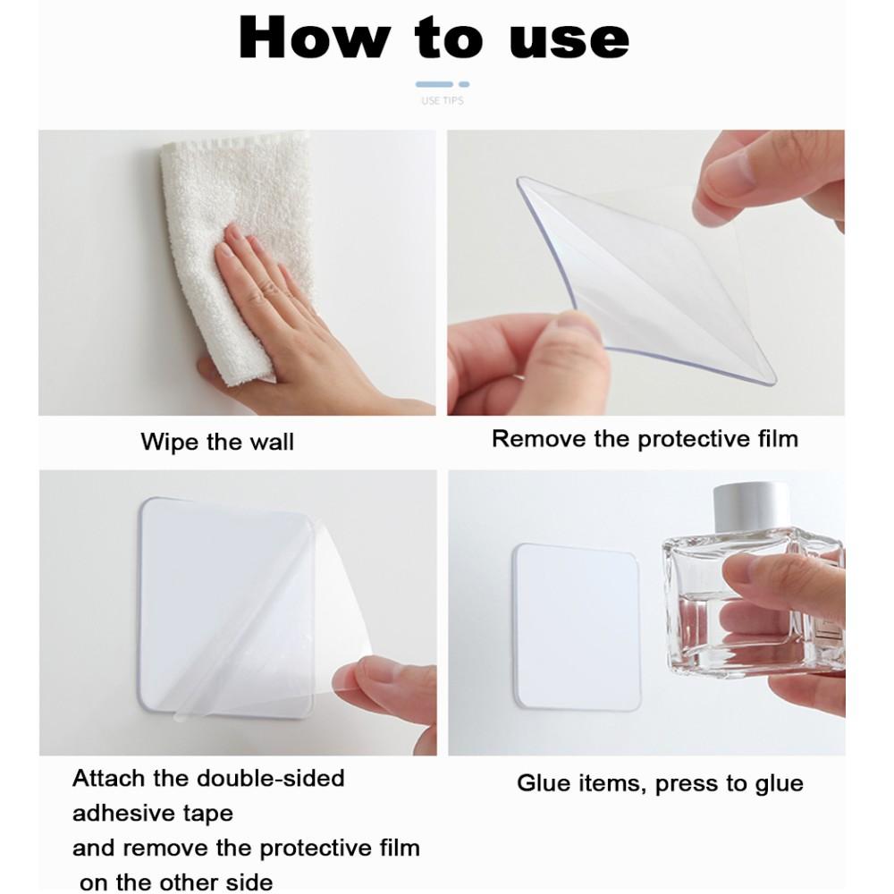 Multifunctional Double Sided Adhesive Tape Transparent Strong Adhesive Waterproof Removable Reusable Nano Adhesive Mounting Tape