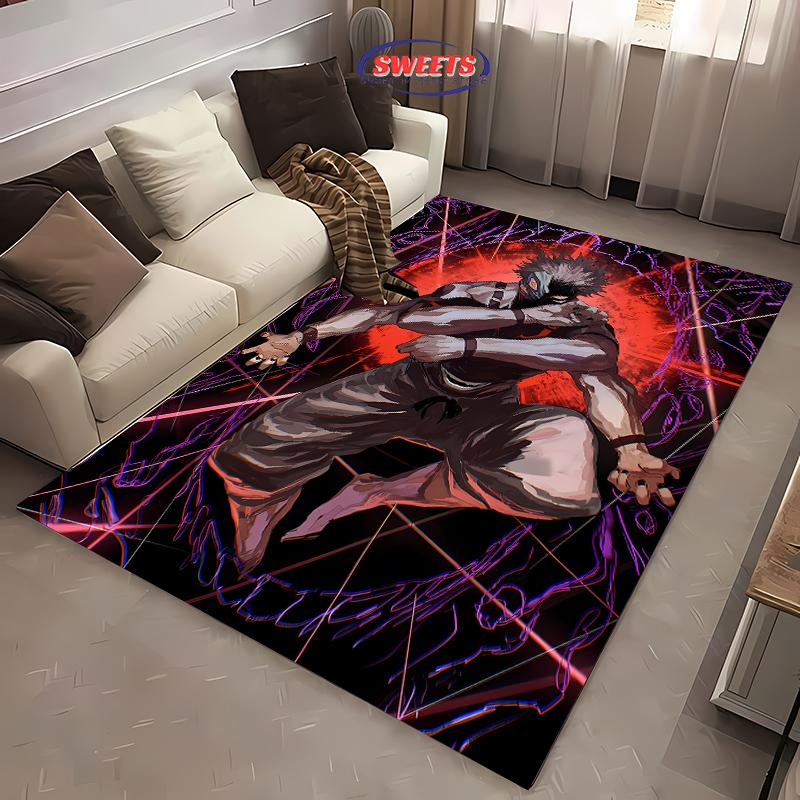 New To Sukuna Jujutsu Kaisen Carpet ! Beautify Space, Anti-slip Sound Insulation Living Room Bedroom Office Area Can Be Used Mat