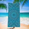Red Black Mandala Beach Towel Microfiber Quick Dry Bath Towel Bohemian Floral Large Soft Towel for Swimming Travel Picnic