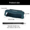 Speakers Carrying Storage Bag Antidrop Silicone Protective Sleeve with Shoulder Straps for Flip 7 Speakers