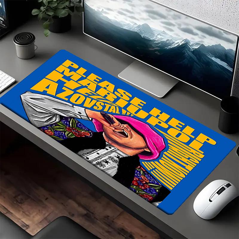 Kalush orchestra Theme Mouse Pad, Non Slip Rubber Base, Multifunctional Office & Home Decor, Perfect for Workspace Personalization.