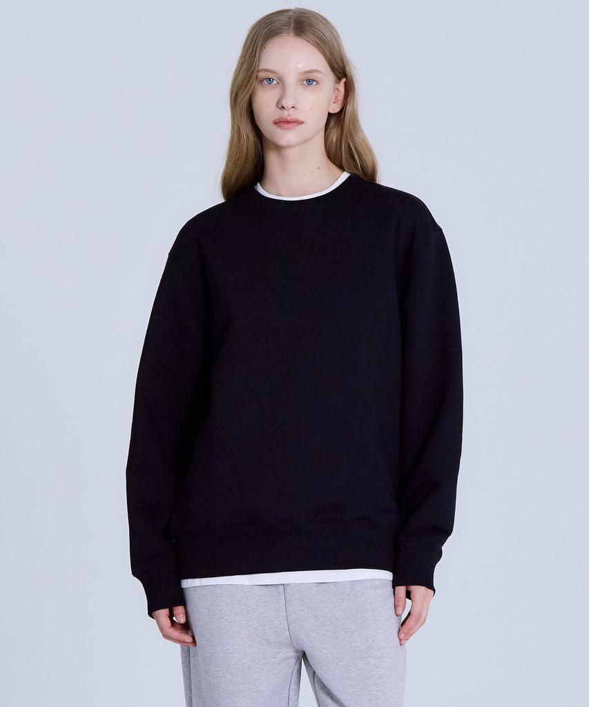 Basic House Women'S Cp Terry Sweatshirt Black Lyts0201