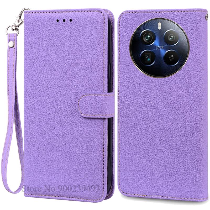 For Realme 12 Pro Plus Case Leather Wallet Flip Cover Phone Case For Realme 12 Pro 5G Case Coque Fundas For Realme 12 Pro+ Cover