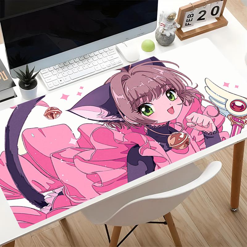 Popular Anime Mouse Pad Large Xxl Extended Non Slip Gamer Desk Mat Kawaii CCard Captor Sakura Office Mouse Pad Smooth Surface