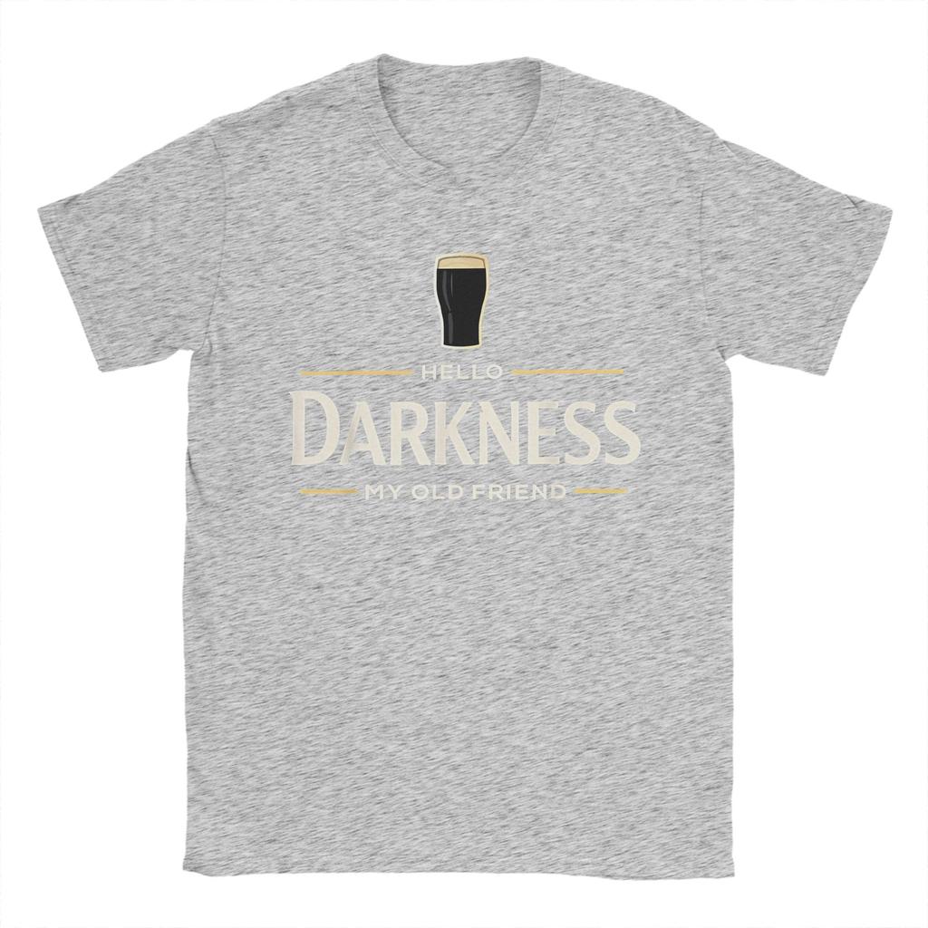 Ciao Oscurità Mio Vecchio Amico Stout Birra Scura Maglietta per Unisex Donna Idea Regalo Magliette 100% Cotone Abbigliamento